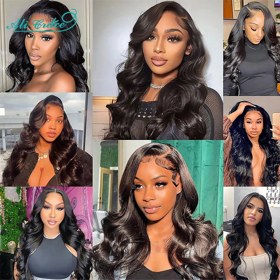 Ali Grace Pro-Series 13x6 Lace Front Wig Brazilian Body Wave Human Hair Wigs Pre-Plucked With Baby Hair 13x4 Lace Frontal Wigs