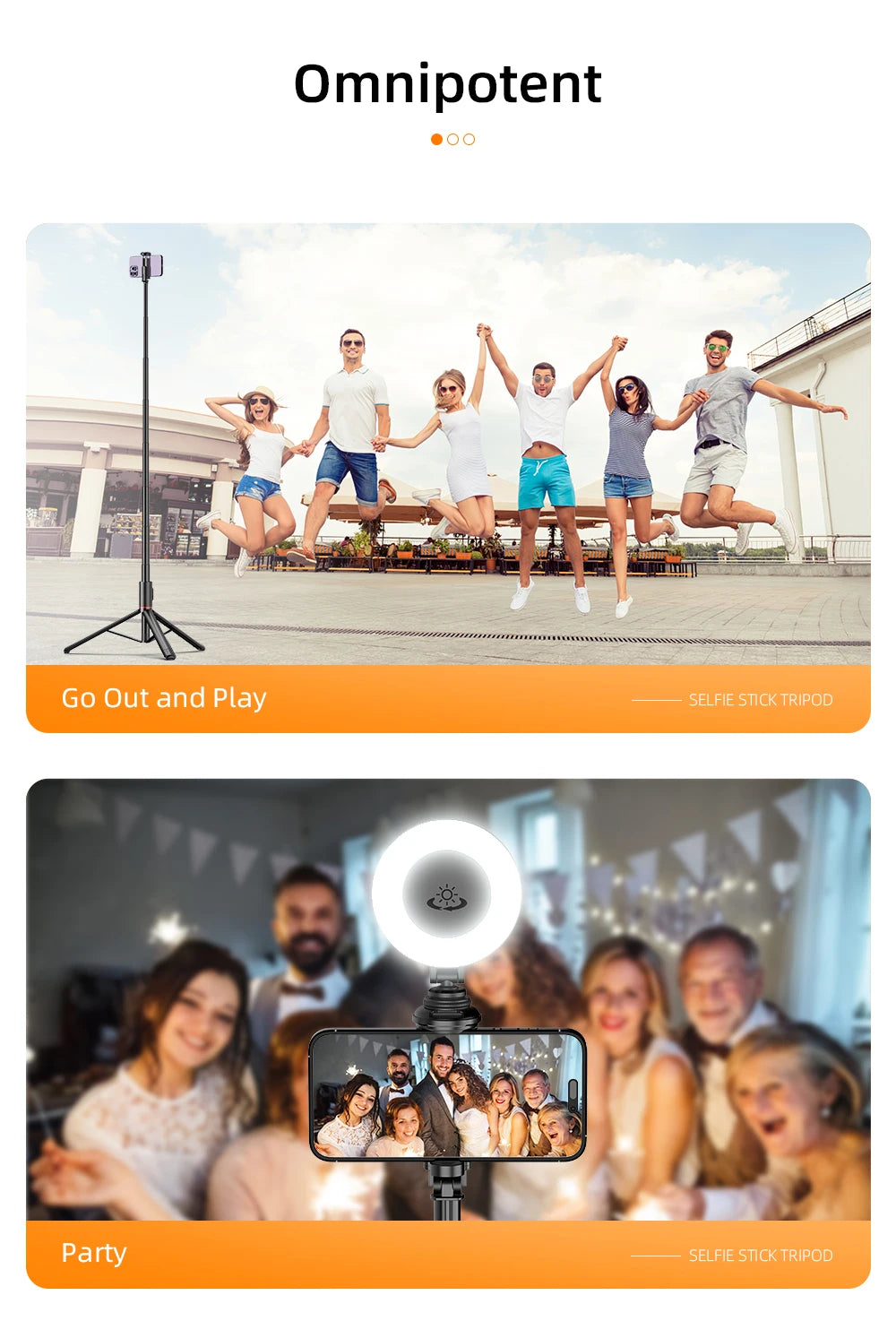 Wireless Selfie Stick Tripod for Smartphone, Aluminum Alloy 72 inch Selfie Stick Portable for iPhone 13 14 pro max Android Phone