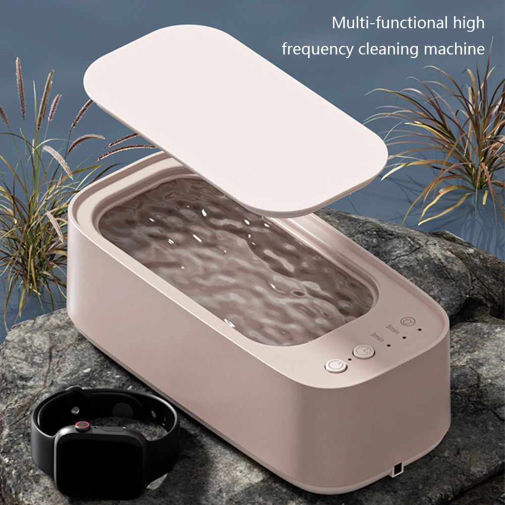 Ultrasonic 360 Degree Cleaning Machine Cleaners 45KHZ Multi Function with 500ML Sink for Eyeglass/Braces/Comb/Razor/Makeup Brush