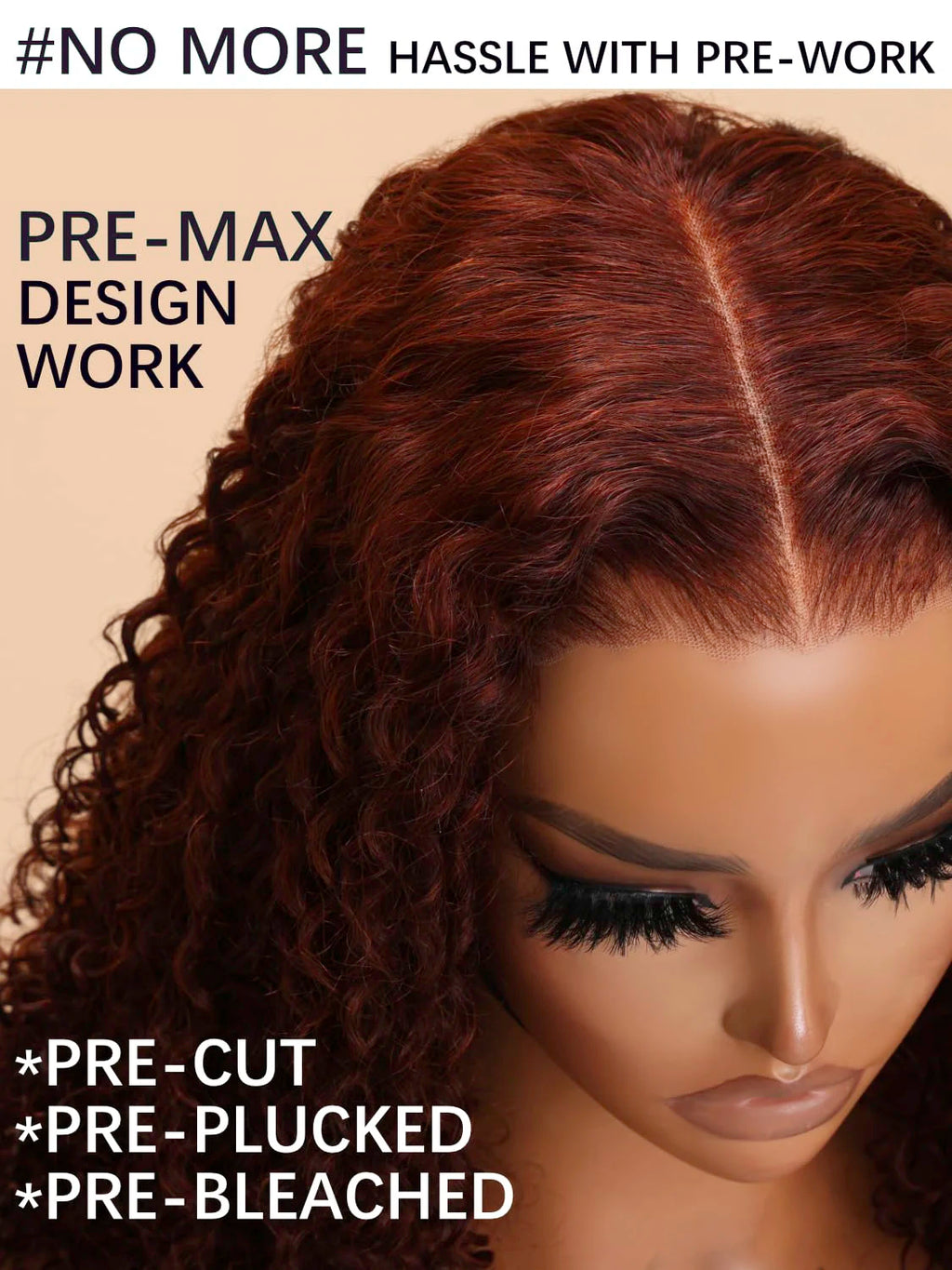 ISEE Hair Wig Reddish Brown Water Wave 7x5 Lace Front Glueless Wigs Pre Plucked Lace Pre Bleached Wear Go Human Hair Wigs