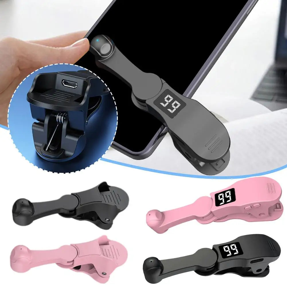 Auto Screen Clicker for Phone App Mini Simulated Finger Phone Clicking Clicker Clip-on Video Live Liker Game Screen Touch Devic