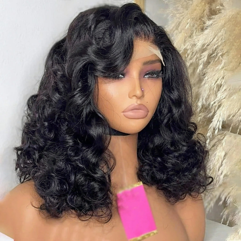 Blonde Wig Ombre Brown Colored Human Hair Wig 250 Density Loose Deep Wave Lace Frontal Glueless Wigs Human Hair Ready To Wear