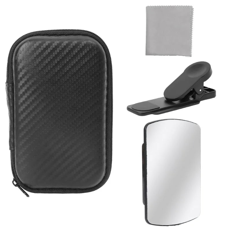 Smartphone Camera Mirror Reflection Clip Phone Selfie Reflector Tool Universal Adjustable Reflection Clip Kit for IPhone Android