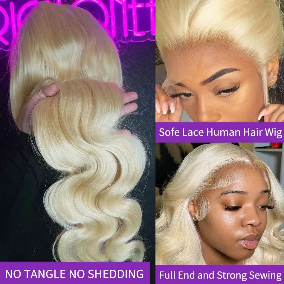 13x6 Body Wave Transparent Hd 30 40 Inch 613 Honey Blonde Lace Frontal Human Hair Wig 200 Density Brazilian 13x4 Lace Front Wig