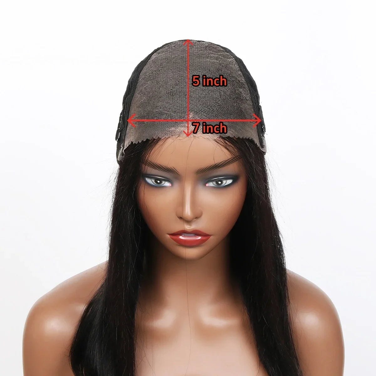 Wear and Go Glueless Wigs Human Hair PrePlucked Pre Cut 7x5 Straight Lace Closure Wigs Ready to Wear Wigs For Women 180 Density