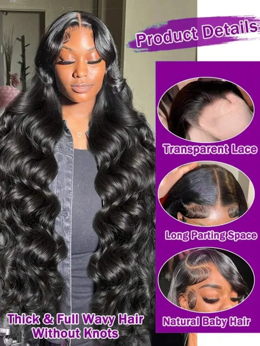30 40 Inch Body Wave Wigs 13x6 Hd Lace Frontal Wig Brazilian Human Hair Lace Front Wig Pre Plucked Human Hair Wigs For Women