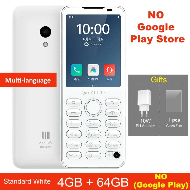 Qin F21 Pro Smart Touch Screen Phone Wifi 2.8 Inch 3GB 32GB Bluetooth 5.0 Duoqin Global Version 2120mAh Android Play Store Phone
