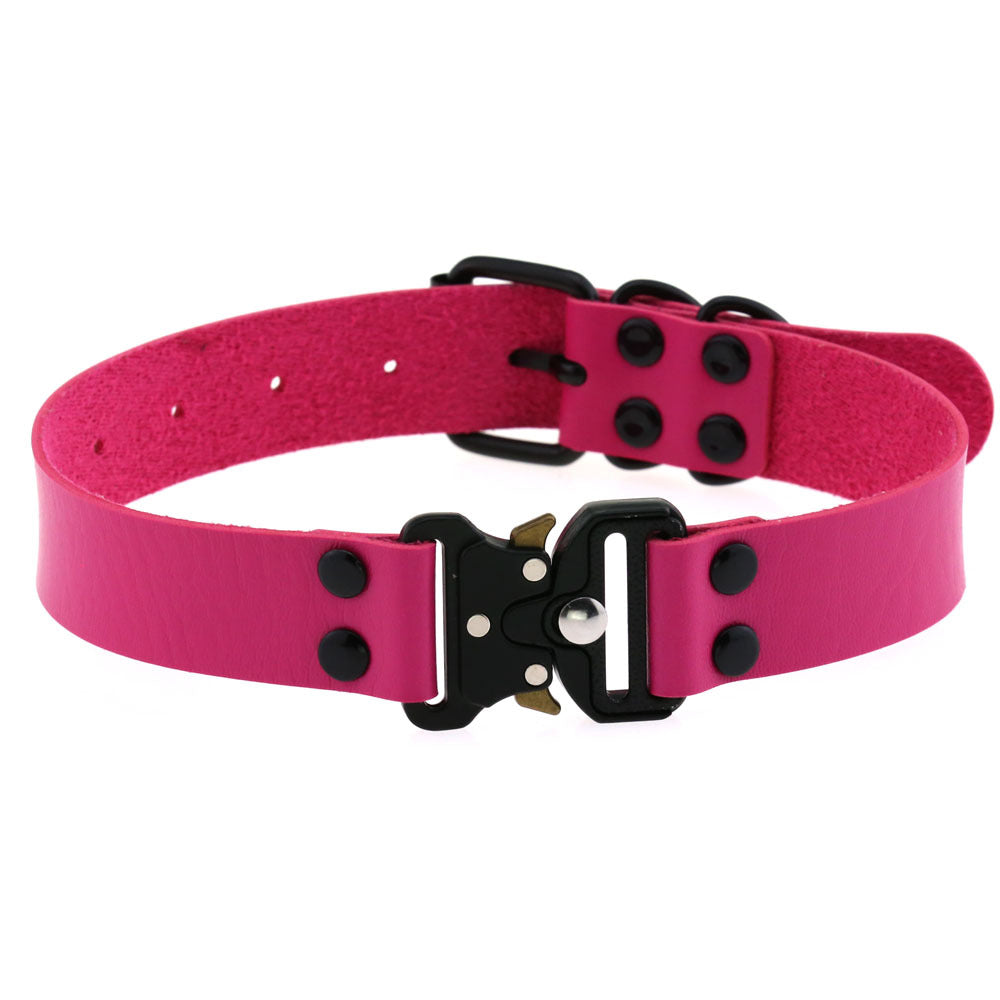 Creative Simple Release Buckle Collar Clavicle Necklace