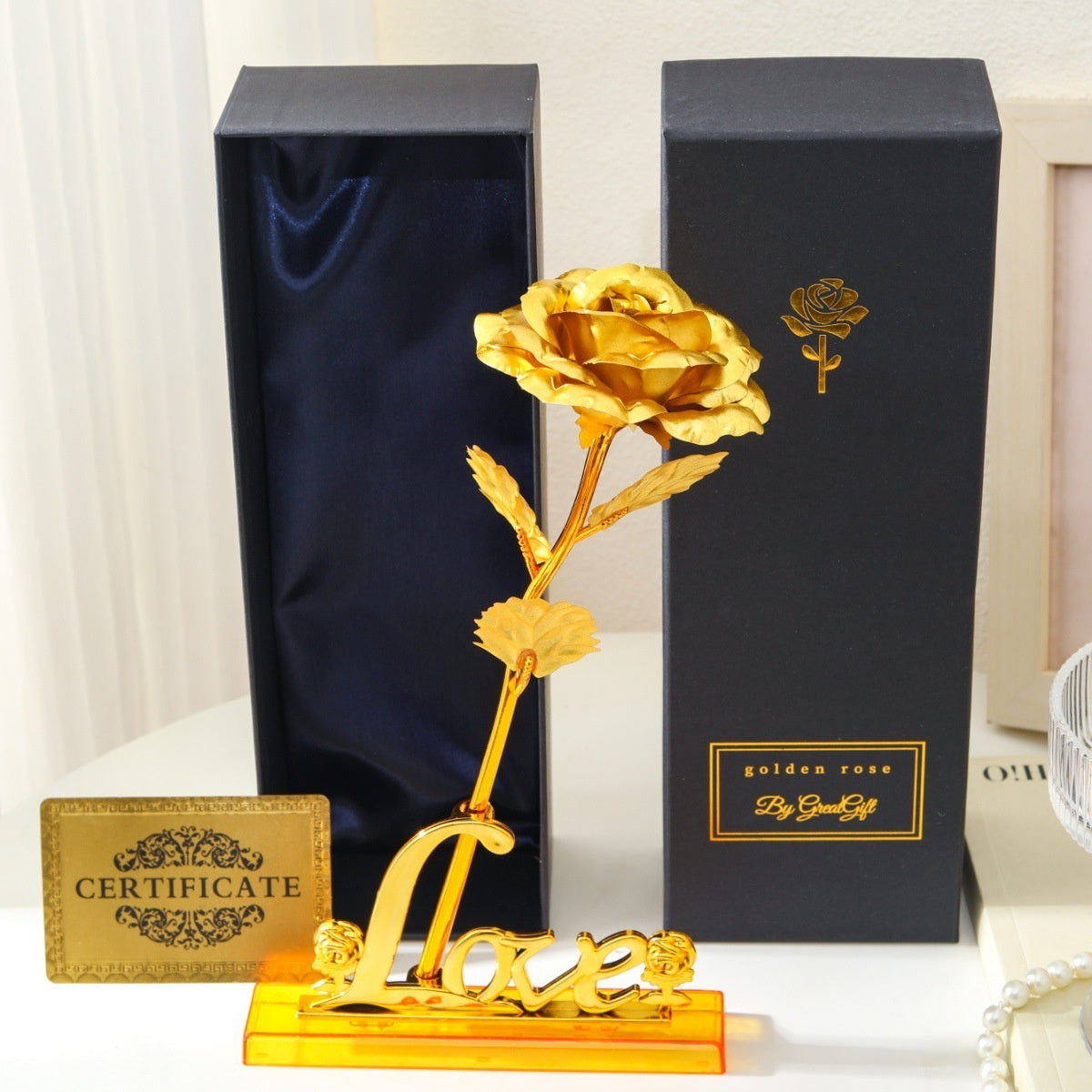 Gold Foil Rose Creative Valentine's Day Gift