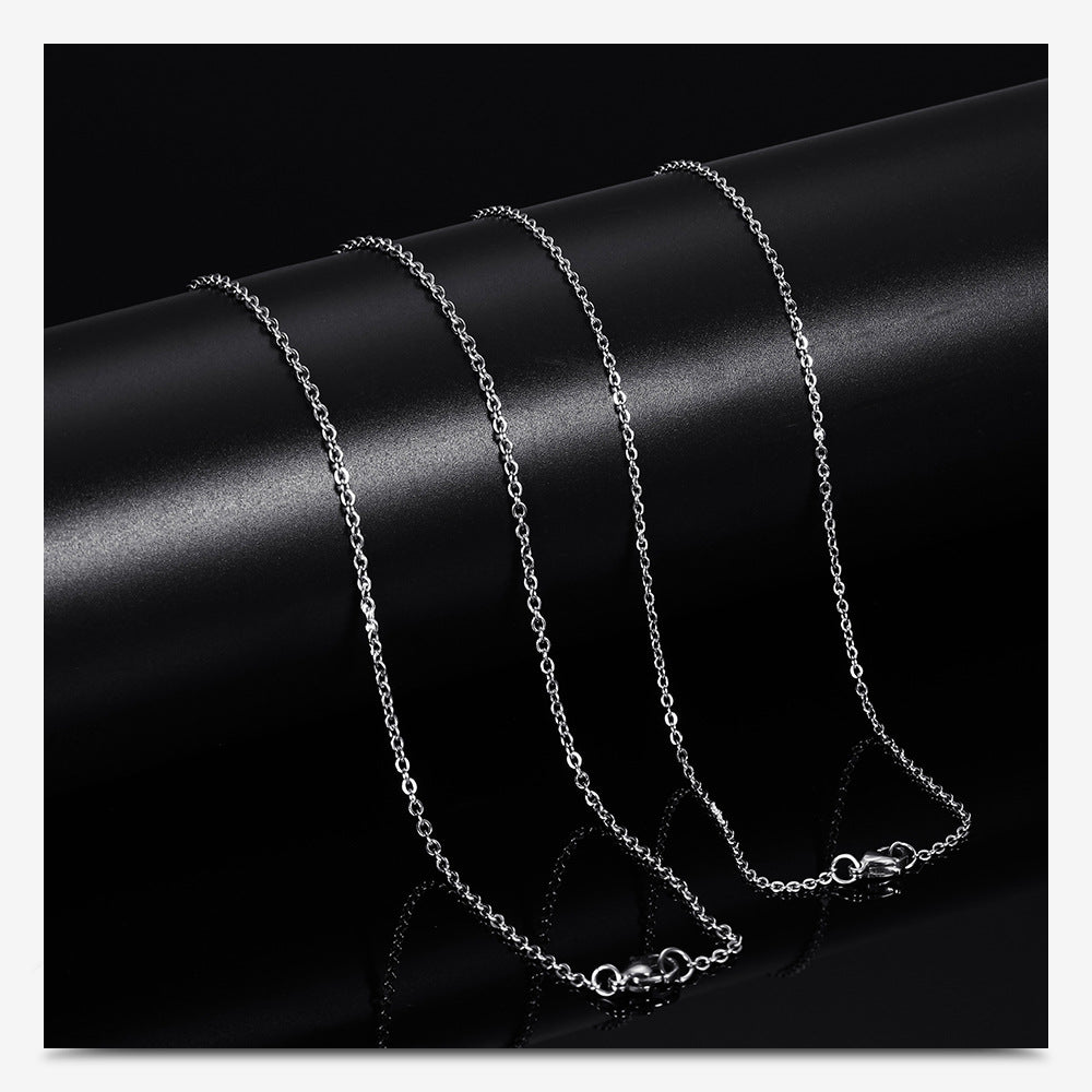 Valentine's Day Gift Titanium Steel Key Lock Necklace Set Pair