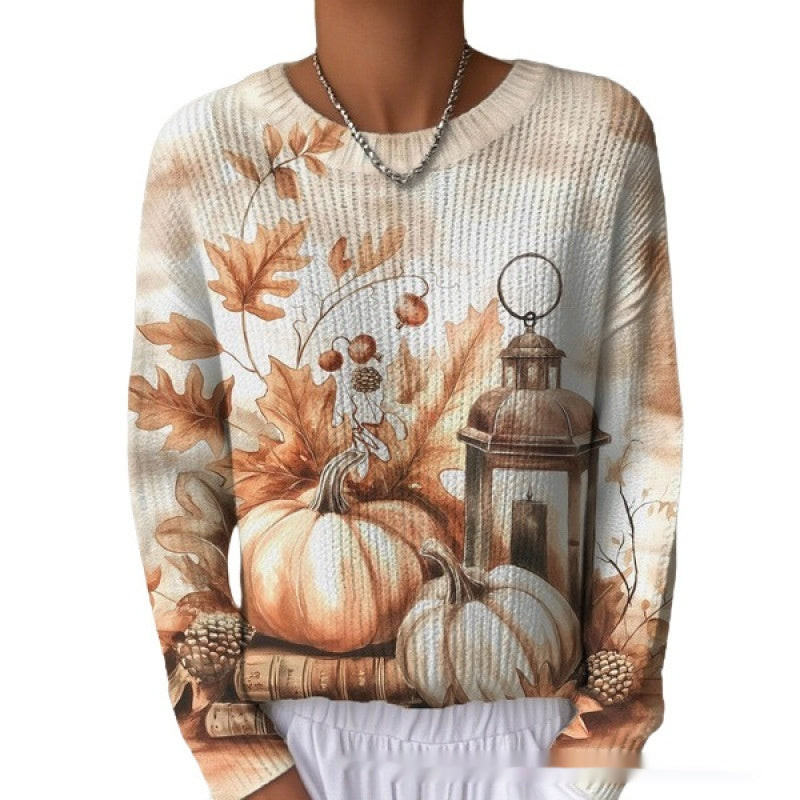 Women's Round-Neck Casual Commuter Sweater