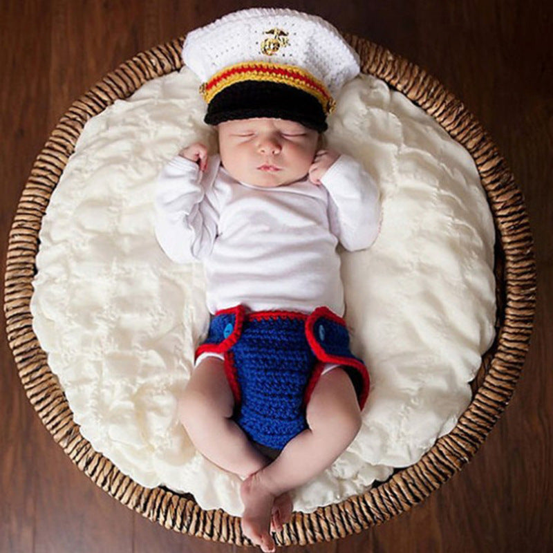 Hand-knitted Cartoon Animal-shaped Newborn Photography Outfits