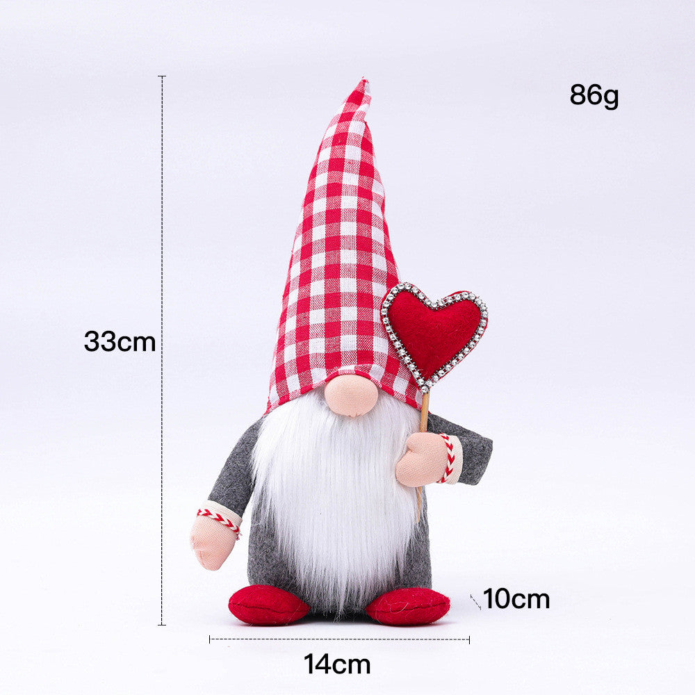 Valentine's Day Love Shape Faceless Doll Gift Fabric Doll