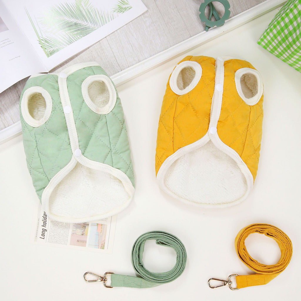 Pet Clothes Cotton Vest Diamond