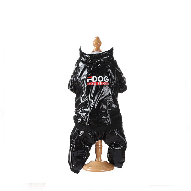Down Jacket Puppy Windproof Hood For Cold And Warm
