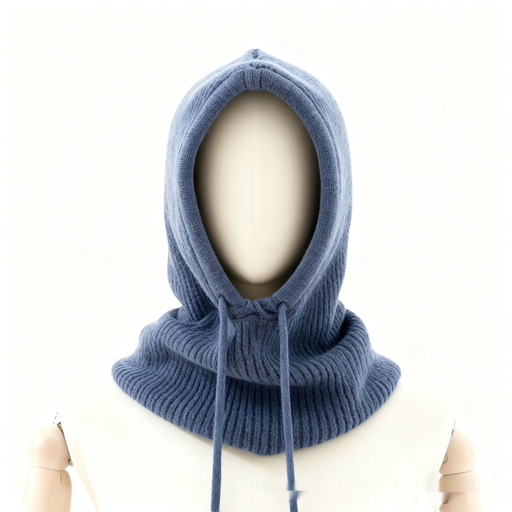 Women's Winter Retro Drawstring Knitted Hat