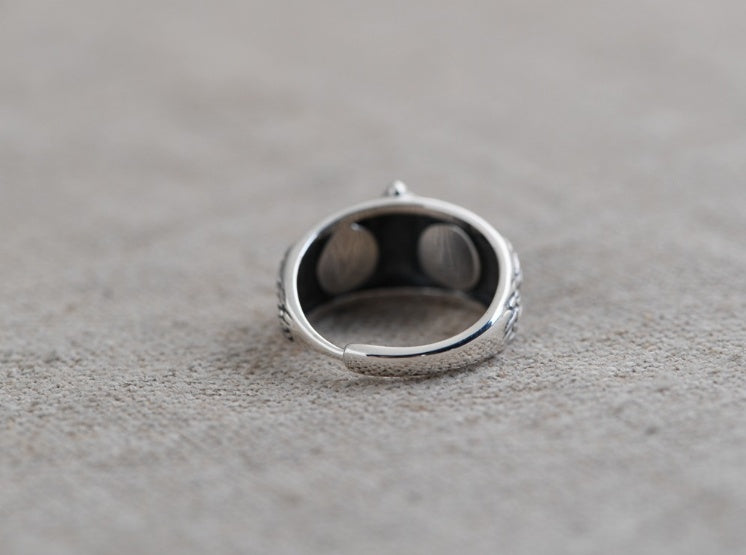 Fashion Vintage Demon Eye Owl Ring For Women  Retro Animal Ring Silver Color Jewelry