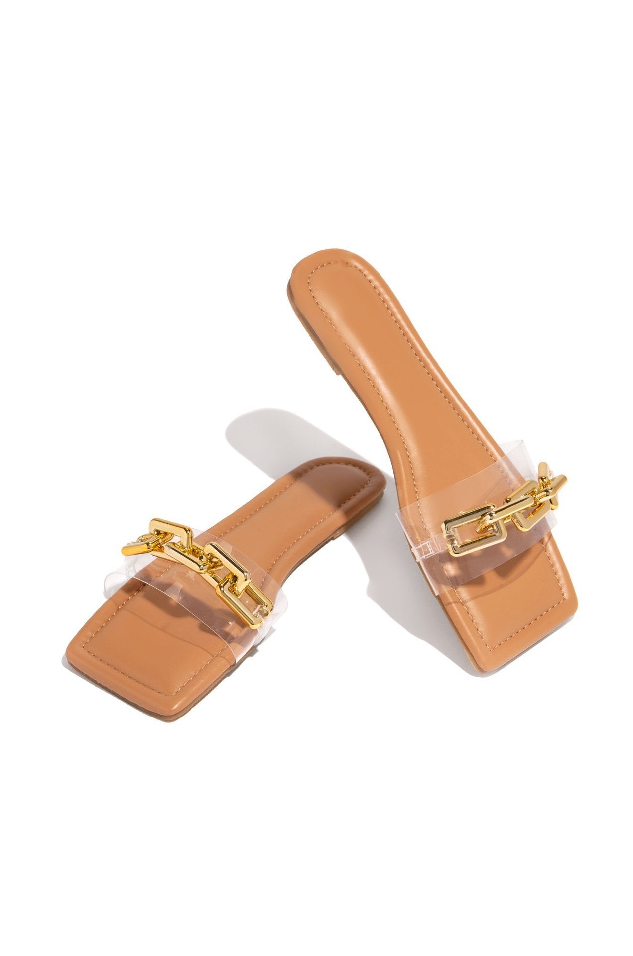Cross Adult Women's Chain Flat Bottom Casual Sandals And Slippers