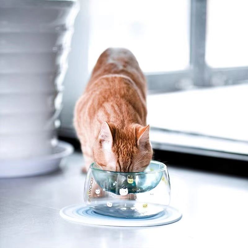 Home Creative Glass Cat's Claw Bowl
