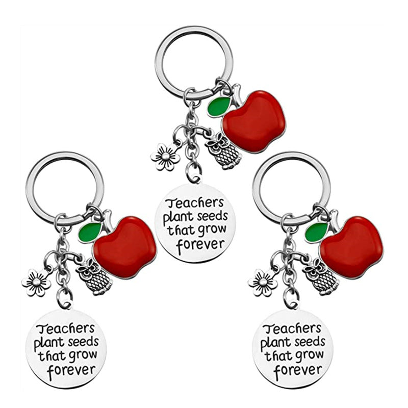 Alloy Lettering Keychain Valentine's Day Birthday Christmas Teacher Gift