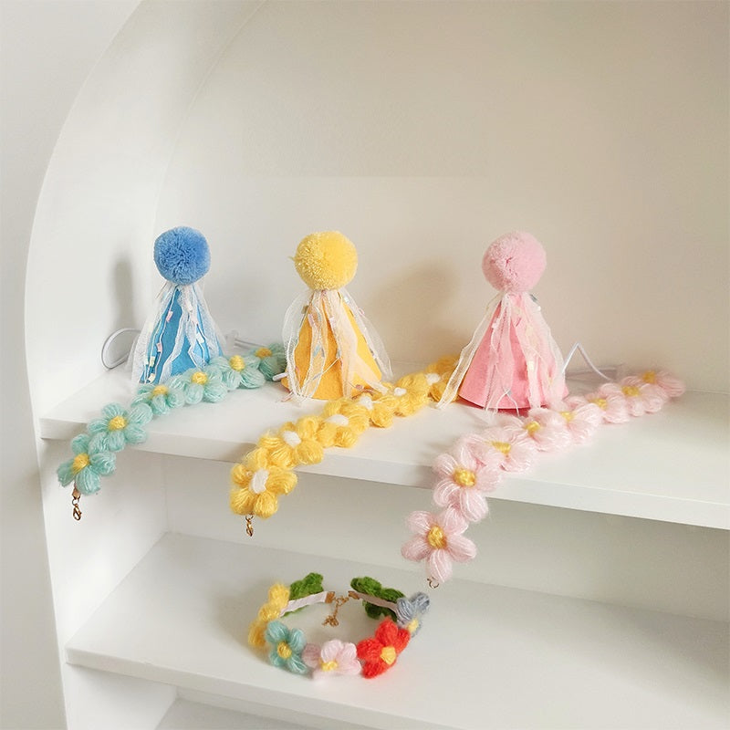 Pet Cat Cute Cross-dressing Birthday Color Dress Up Headdress