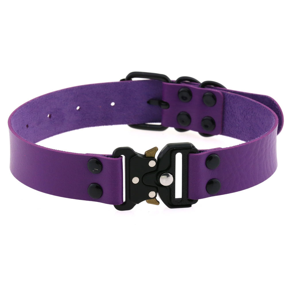Creative Simple Release Buckle Collar Clavicle Necklace
