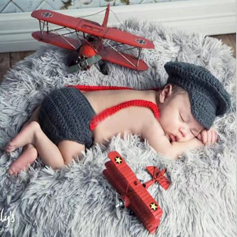 Hand-knitted Cartoon Animal-shaped Newborn Photography Outfits