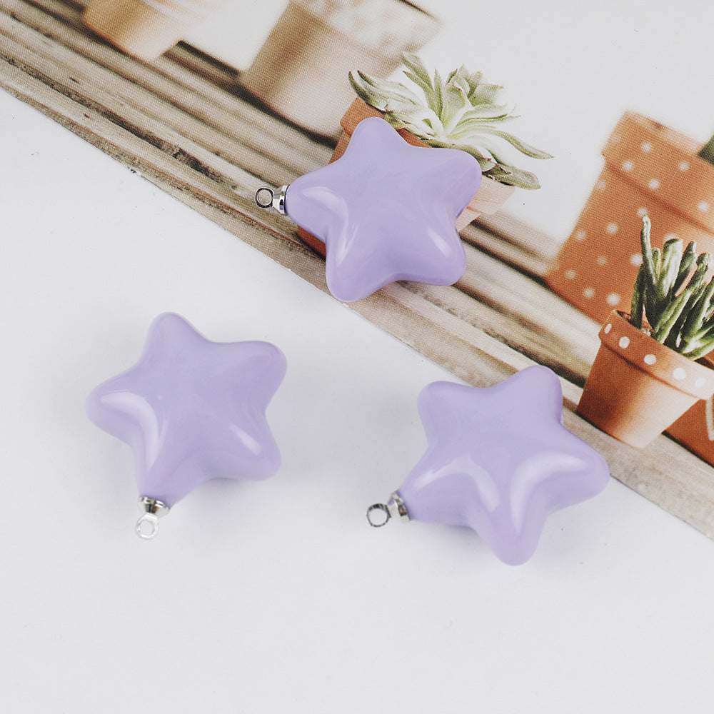 New Pendant Cream Epoxy Beads Keychain Accessories