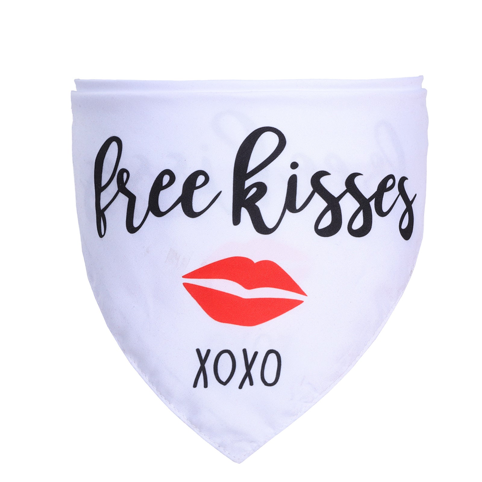 Pet Saliva Towel Scarf Love Triangle