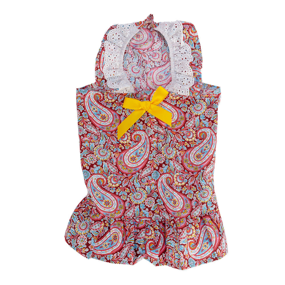 Cute Pet Skirt Bow Thin Dog Clothes