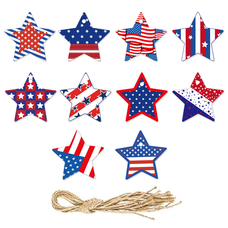 USA National Day Gift Decoration Charm Tag