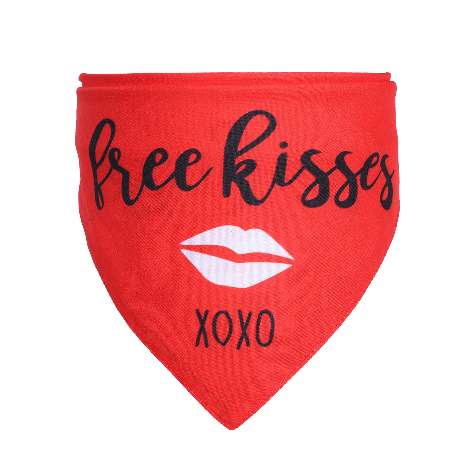 Pet Saliva Towel Scarf Love Triangle