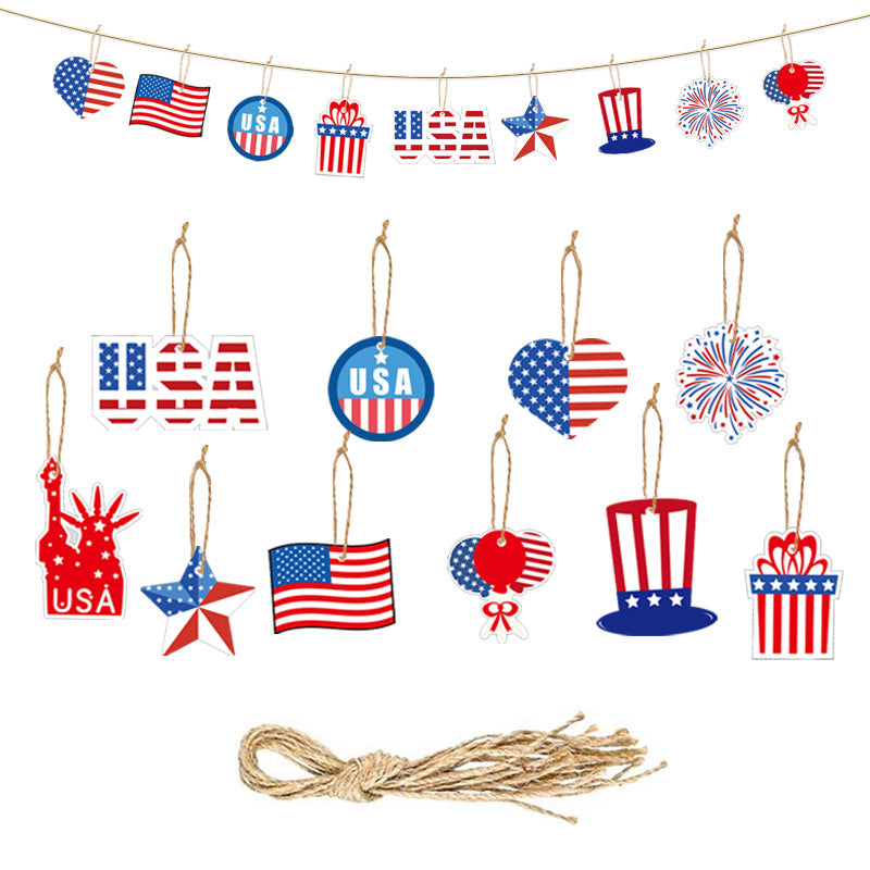 USA National Day Gift Decoration Charm Tag