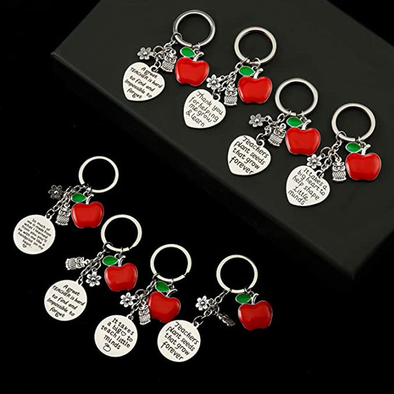 Alloy Lettering Keychain Valentine's Day Birthday Christmas Teacher Gift