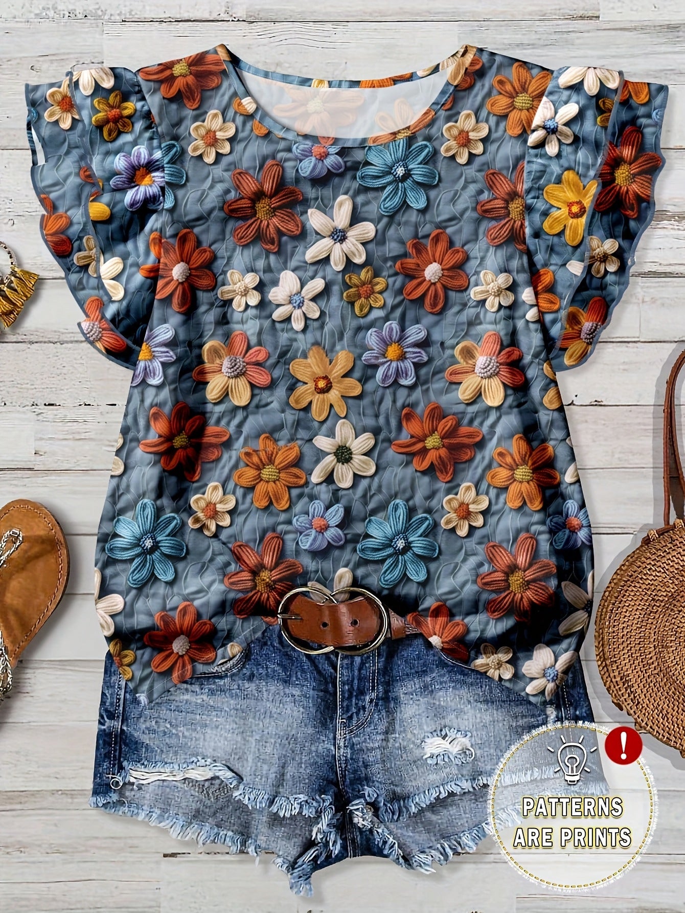 Women's Floral Print Casual Shirt Women's Summer
