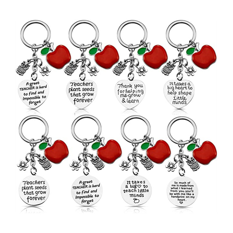 Alloy Lettering Keychain Valentine's Day Birthday Christmas Teacher Gift