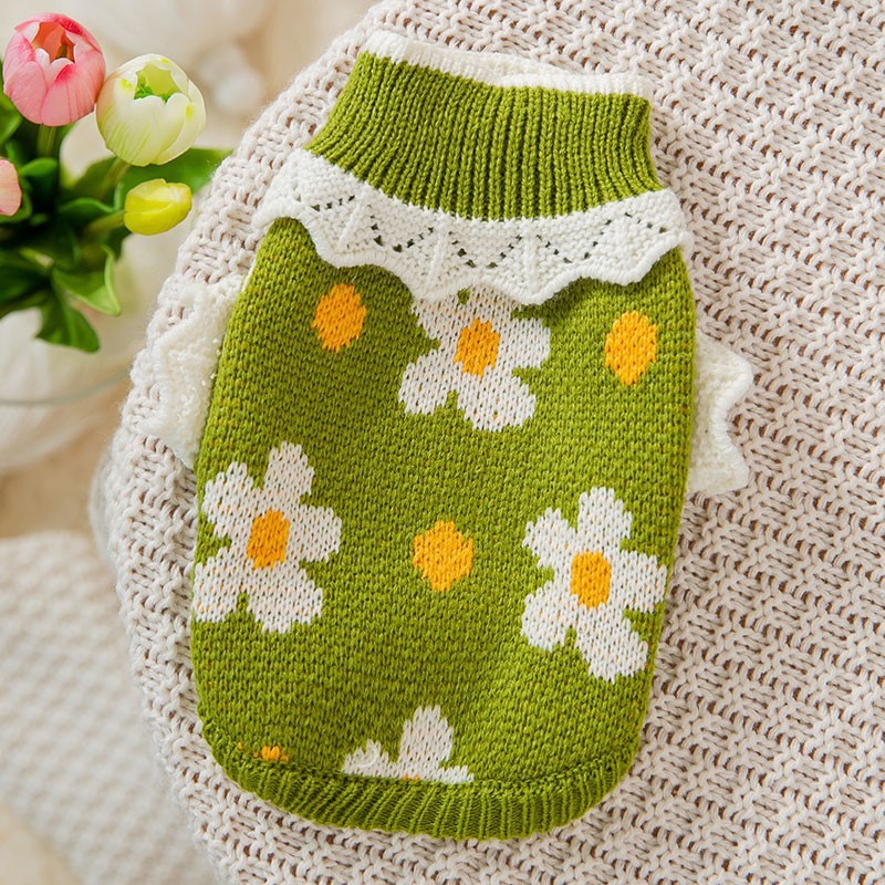 Knit Sweater Autumn Winter Puppy Clothes