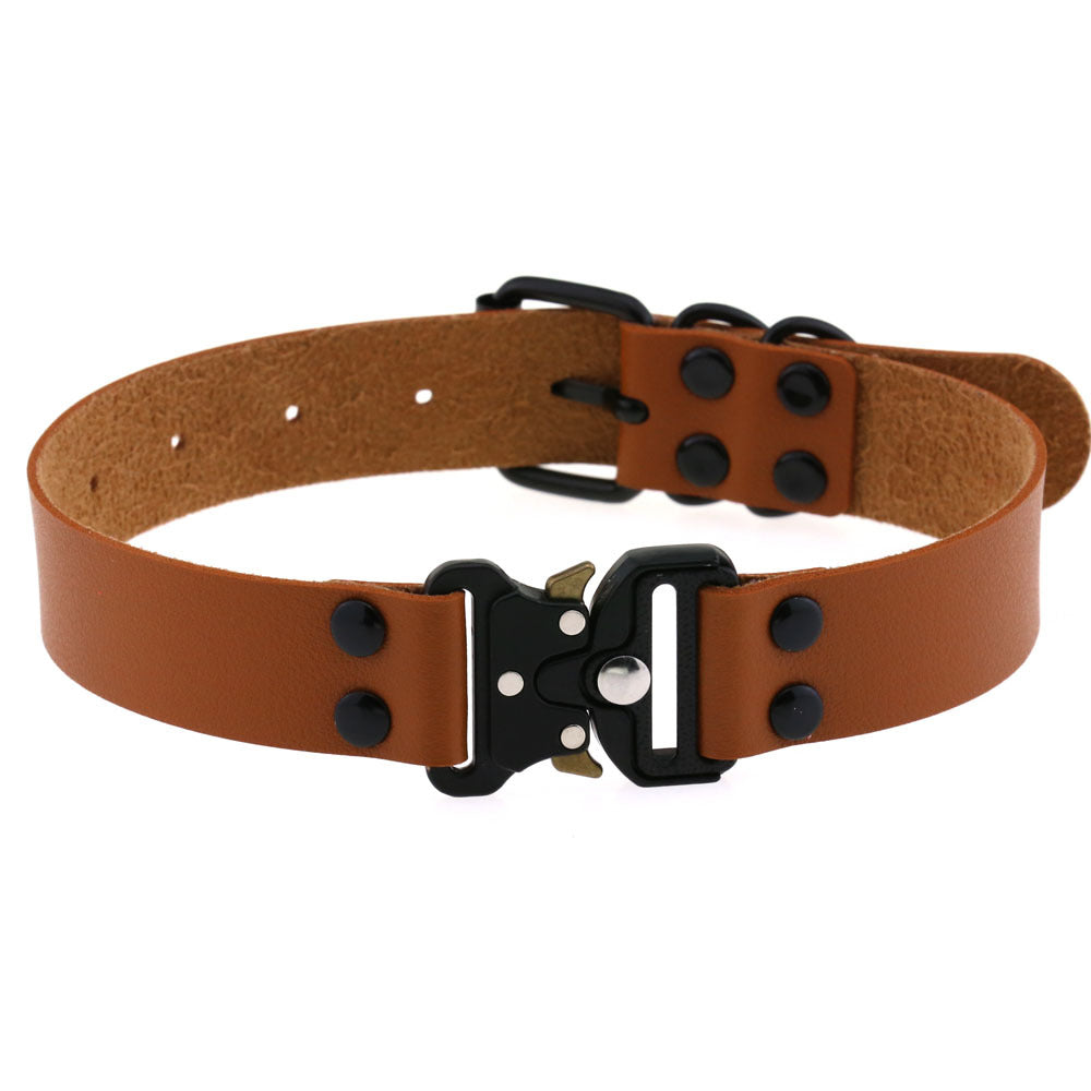 Creative Simple Release Buckle Collar Clavicle Necklace