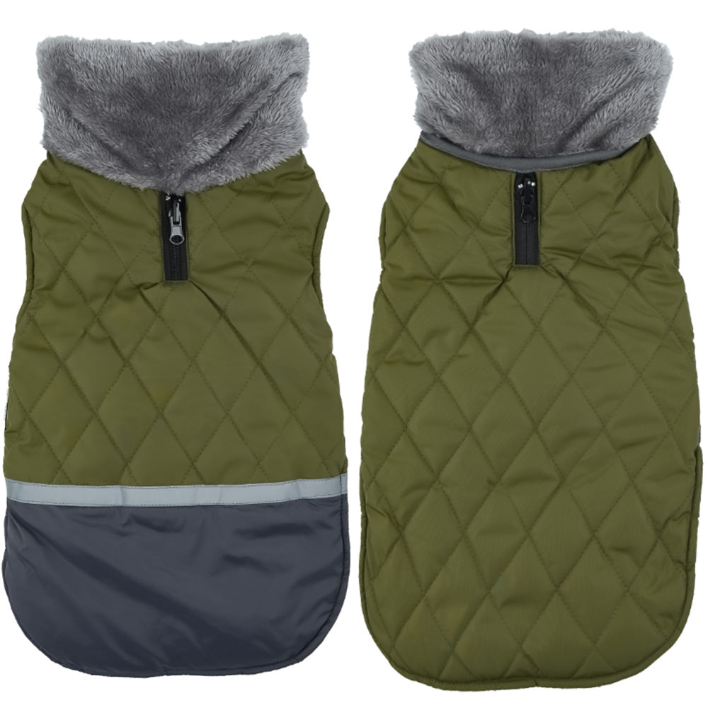 Plush Lapel Pet Clothes Double-sided