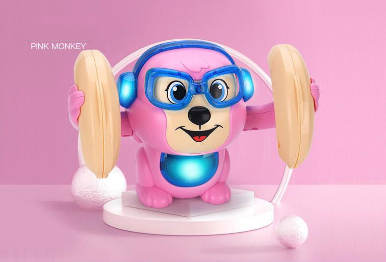 Sounding, Rolling And Somersault Monkey Electric Toy