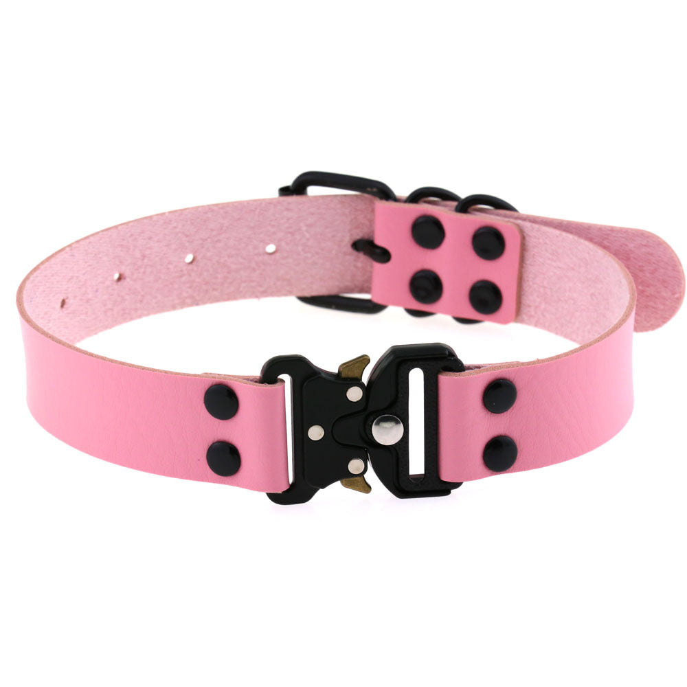 Creative Simple Release Buckle Collar Clavicle Necklace