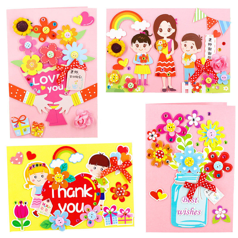 Teacher's Day Gift Handmade Diy Greeting Card Making Material Package