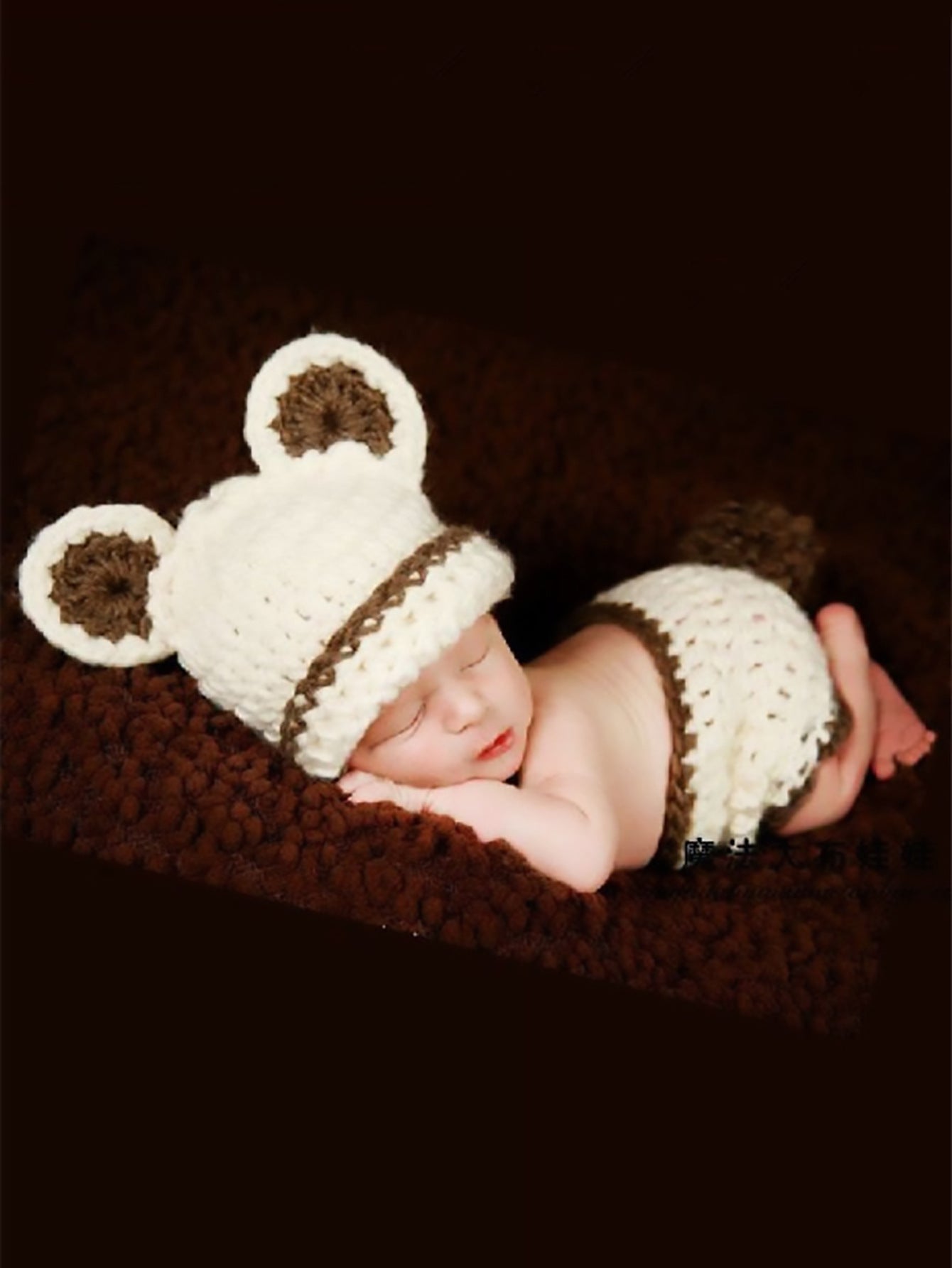 Hand-knitted Cartoon Animal-shaped Newborn Photography Outfits