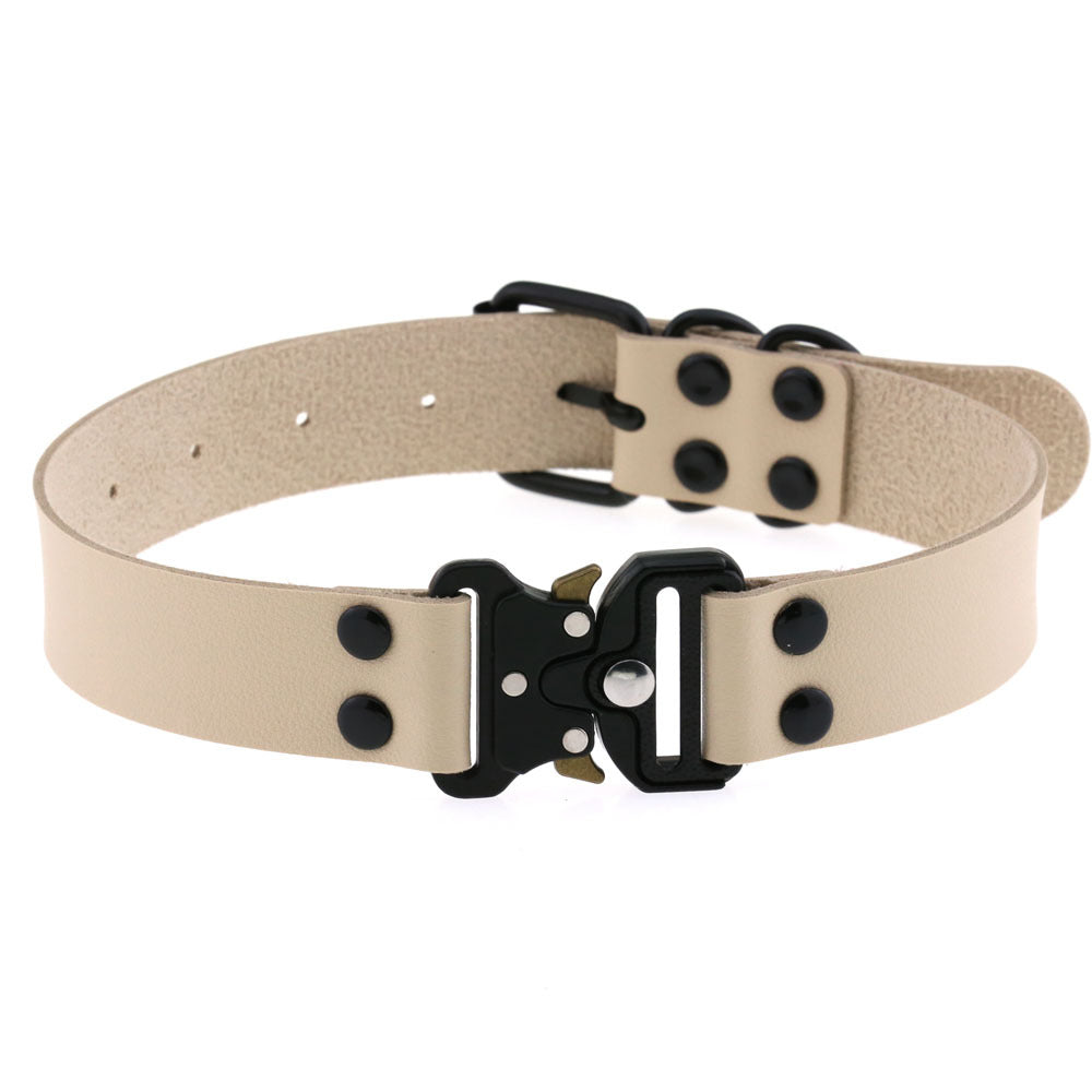 Creative Simple Release Buckle Collar Clavicle Necklace