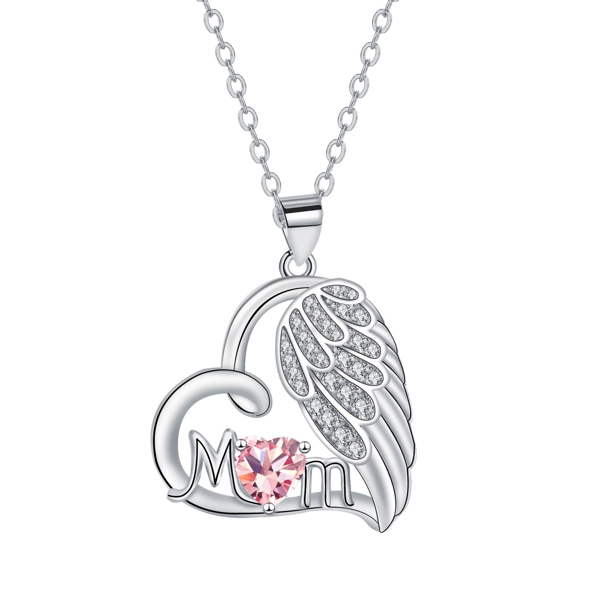 Angel Wings MOM Necklace Mother's Day Gift