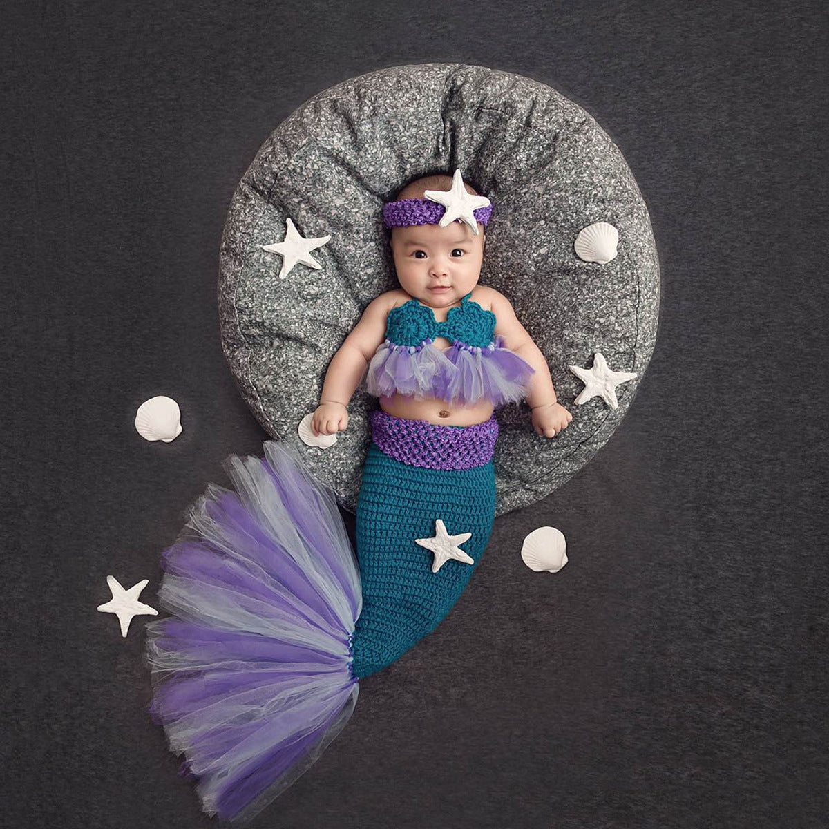 Hand-knitted Cartoon Animal-shaped Newborn Photography Outfits