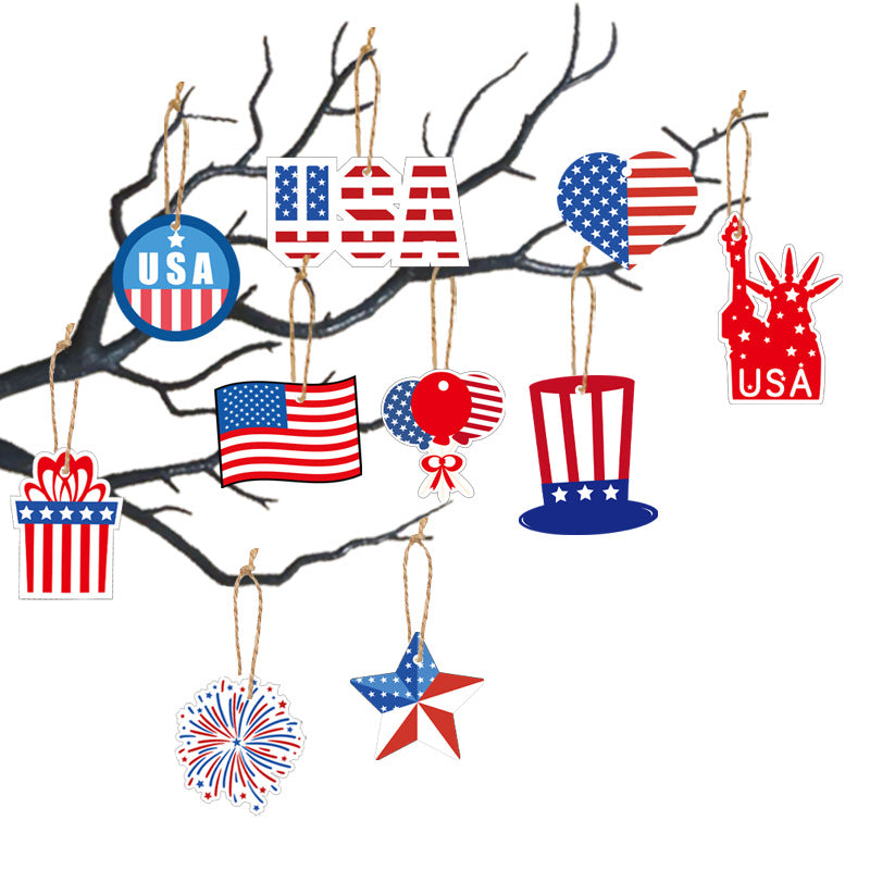 USA National Day Gift Decoration Charm Tag