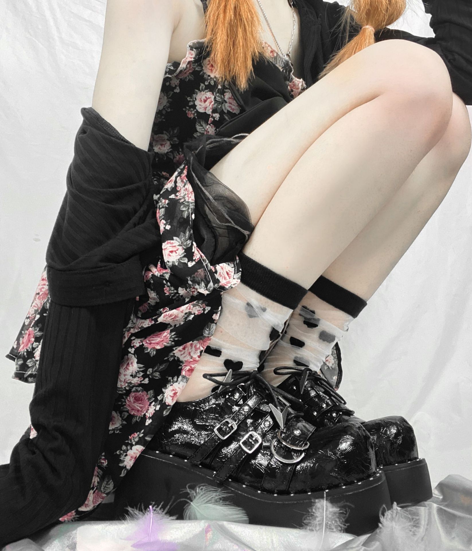 Platform Shoes Round Toe Punk Jk Lolita Women's Plus Size