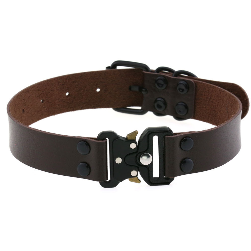Creative Simple Release Buckle Collar Clavicle Necklace