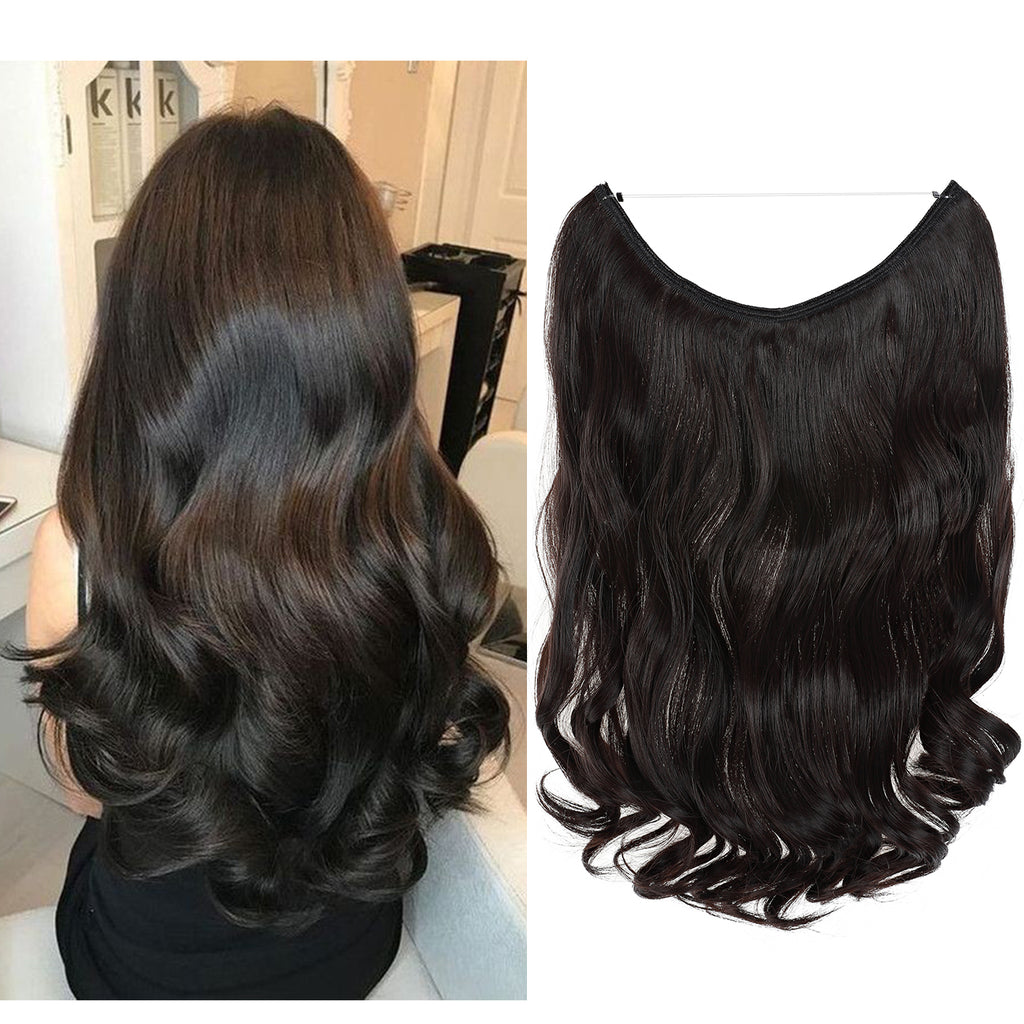 Hair Extensions Invisible Hair Extensions Secret Hidden Wire Long Curly Hair Pieces For Women Synthetic